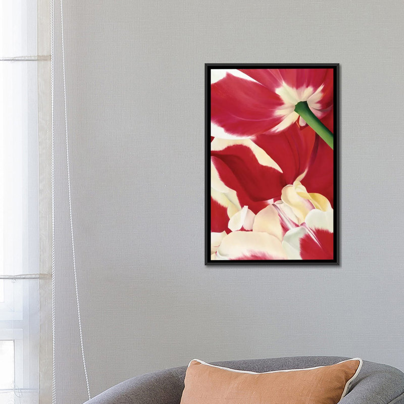 «Flower Dream», impression sur toile, H 26 po x l 18 po x P 1,5 po, Toile avec cadre noir, Pas de tapis