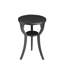 Table de bout ronde noire Réglisse