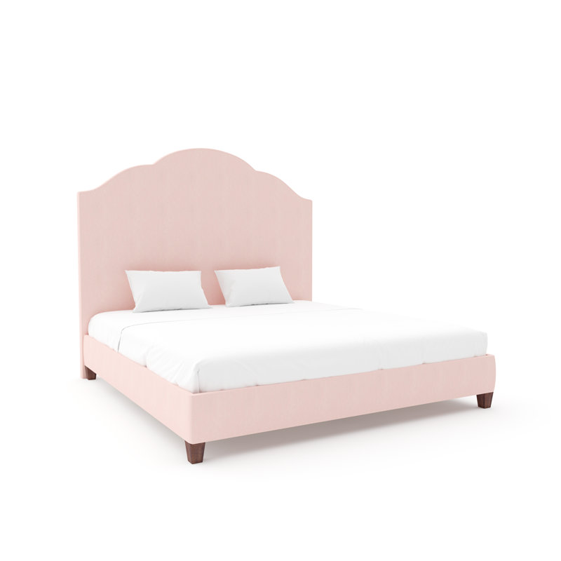 Lit Langley avec rails de 9 po, Crème Crypton luxe habitable, Tabac riche, Lit simple