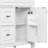 24" Bathroom Vanity With Sink White, Bathroom Vanity Cabinet With One Flip Drawer And Two Drawers, Adjustable Shelf-1260655399