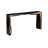 Waterfall Framed Console Table, Natural/Black, Iron