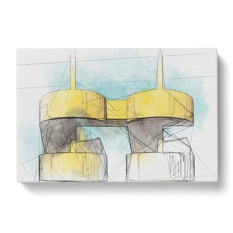 Architecture Sketch Vol.32 in Abstract - Wrapped Canvas, 60cm H x 91cm W x 3cm D