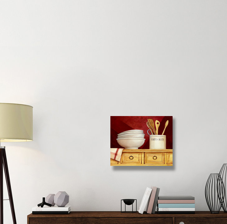 " Estante De La Cocina II " Print, 20" H x 24" W x 1.5" D