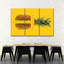 «Pineapple Pineapple Cuts», reproduction sur toile 3 pièces par Michael A-93058463