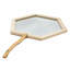 Miroir hexagonal, miroir à cadre en bois pour la maison-460422678
