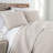 Southshore Fine Linens Southshore Essentials Quilt Set in Bone, Double-Brushed Microfiber Oversized Embroidered Lightweight Quilt with 2 King Pillow Shams, King / California King-879213698-879213699