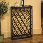 Raby 36 Bottle Floor Wine Bottle Rack in Black