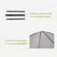 Hot Tub Canopy Shelter Sun Shade Outdoor Canopy With Mesh Windows, Windproof, For Inflatable Hot Tub Spas Accessories, Sun Protection