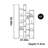American style luxury pure solid wood bookcase