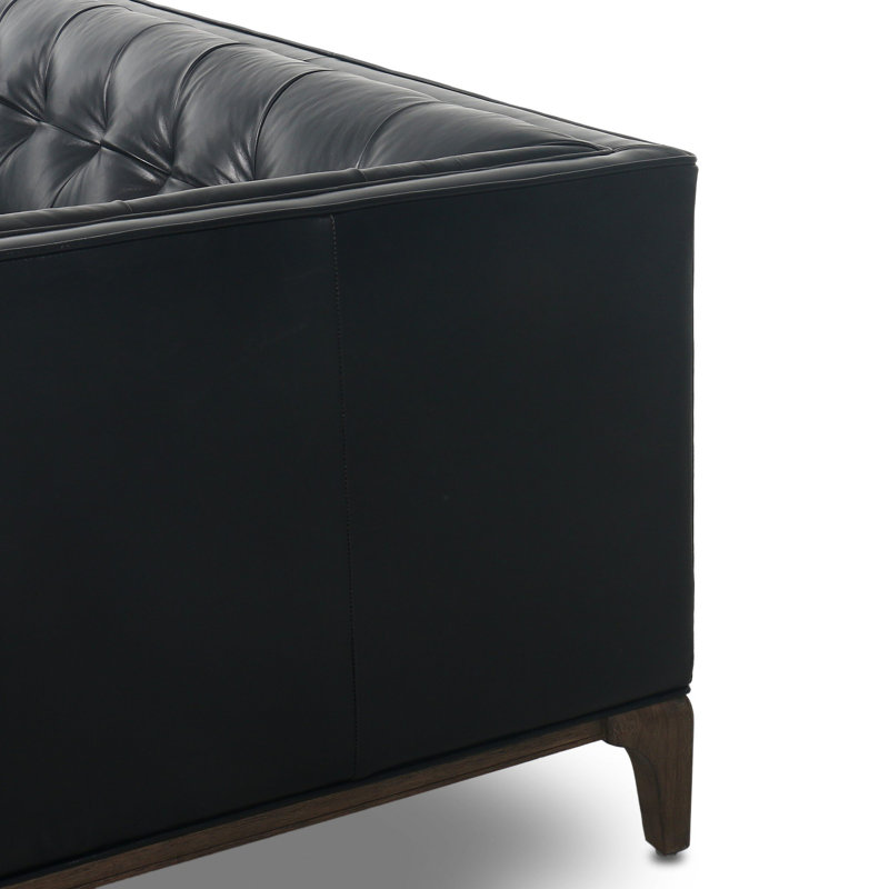 Dylan Sofa-78"-Rider Black, Rider Black Genuine Leather