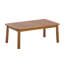 Ensemble de conversation d'extérieur 2 pièces en bois d'acacia avec plateau à lattes et coussins Elzy