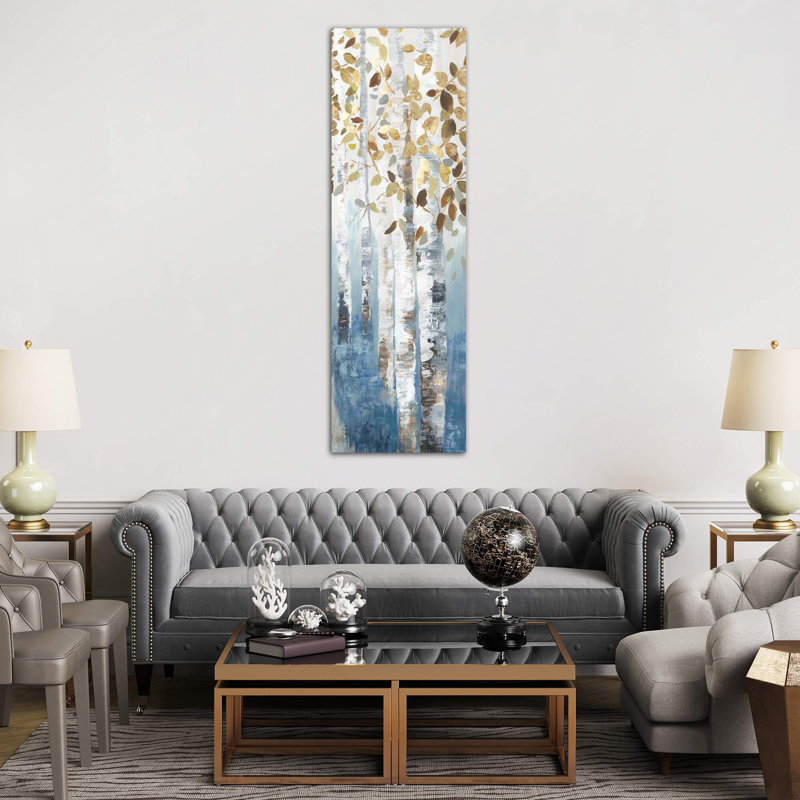 New Path IV by Allison Pearce - Painting on Canvas, 30.48 cm H x 91.44 cm W x 1.91 cm D, No Frame