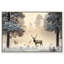Décoration murale encadrée "Deer in Winter Forest" par Art Remedy, cadre noir, 45 x 30-1932164048-1932164060