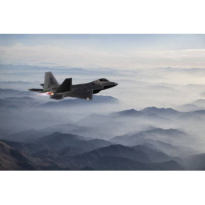 F-22 Fighter Jet - Wrapped Canvas Print