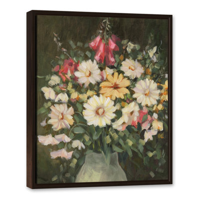 Florals on Black - Peinture sur toile