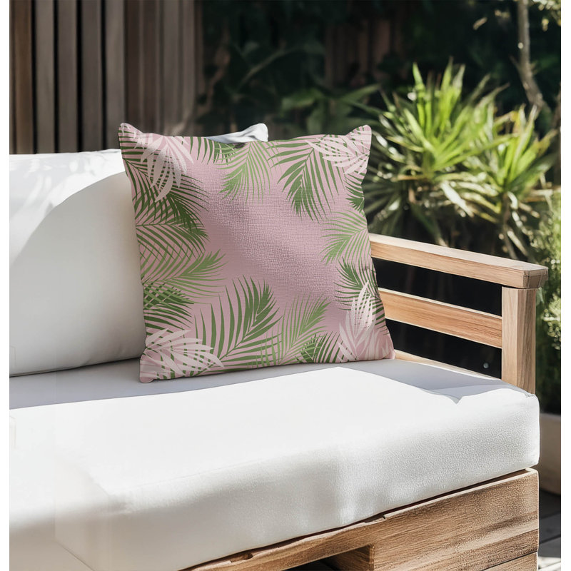 Palm Outdoor Pillow, 16"H x 16"W