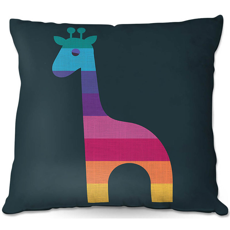  Coussin Couch Giraffe Nursery, 16 po x 16 po