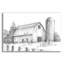 «Black and White Barn Study 1» par Ethan Harper, art mural en verre acrylique
