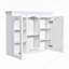 Armoire de salle de bain murale polyvalente avec rangement spacieux et design élégant