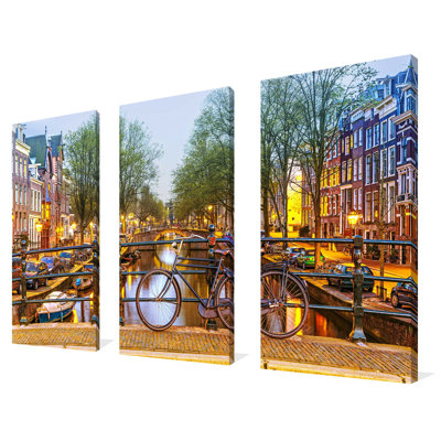 " Amsterdam Bicycle " 3 - Pieces