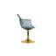 Chaise pivotante Stitch - Chaise d'appoint pivotante de luxe moderne avec détails cousus à la main-117326422