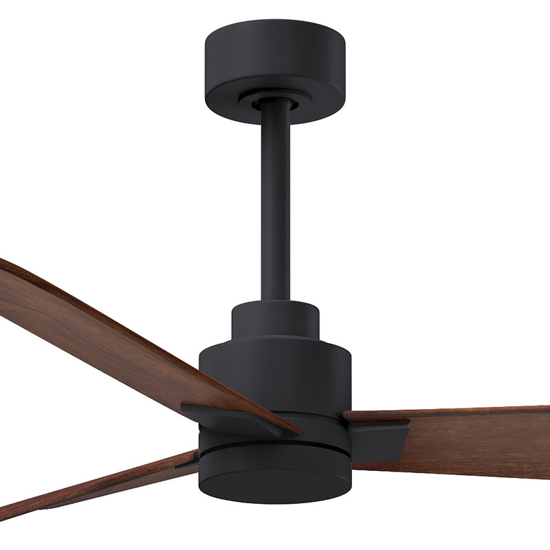 Ventilateur de plafond Alessandra 42, Noyer, Noir mat