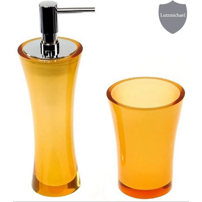 Ensemble d’accessoires de salle de bain 2 pièces Sparland, Orange
