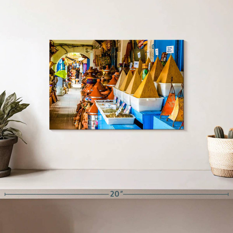Nicci Spice Shops In Essaouira, 8" H x 12" W
