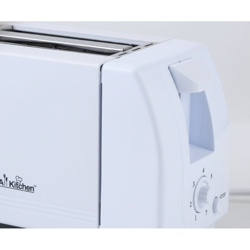 Grille-pain Cool Touch avec 6 réglages de température et fentes extra larges de 1,25 po pour les bagels, les gaufres, les pains spéciaux, la pâte feuilletée, les collations, certifié ETL, 2 tranches