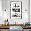 «Wash Your Hands», impression sur toile-248190476