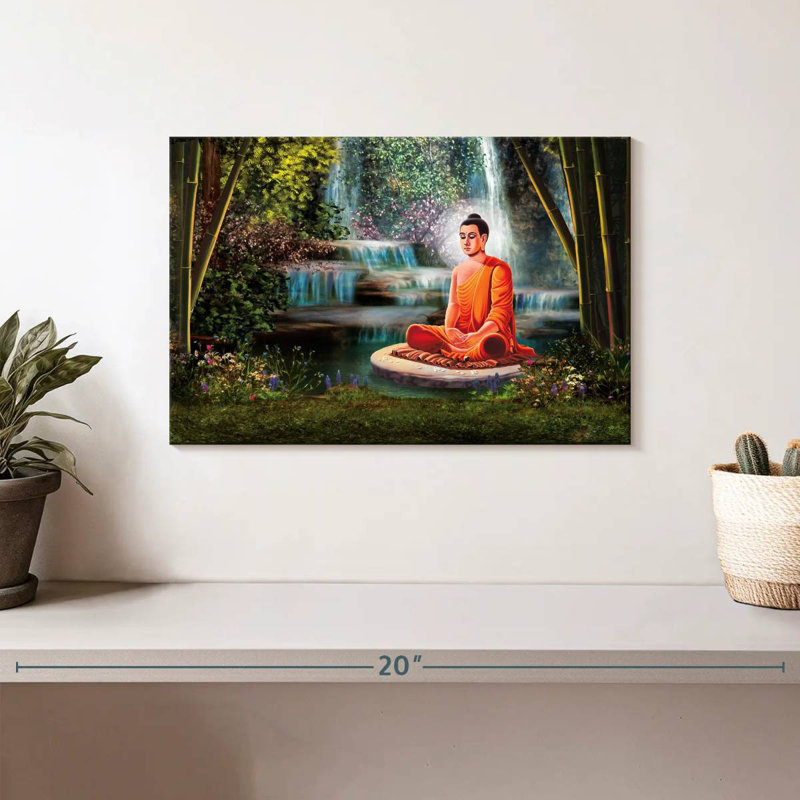 Leisha Hanuman en méditation, H 8 po x l 12 po