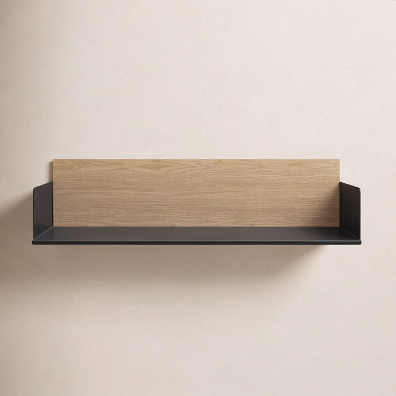 Wonder Accent Shelf, White Oak/Oblivion