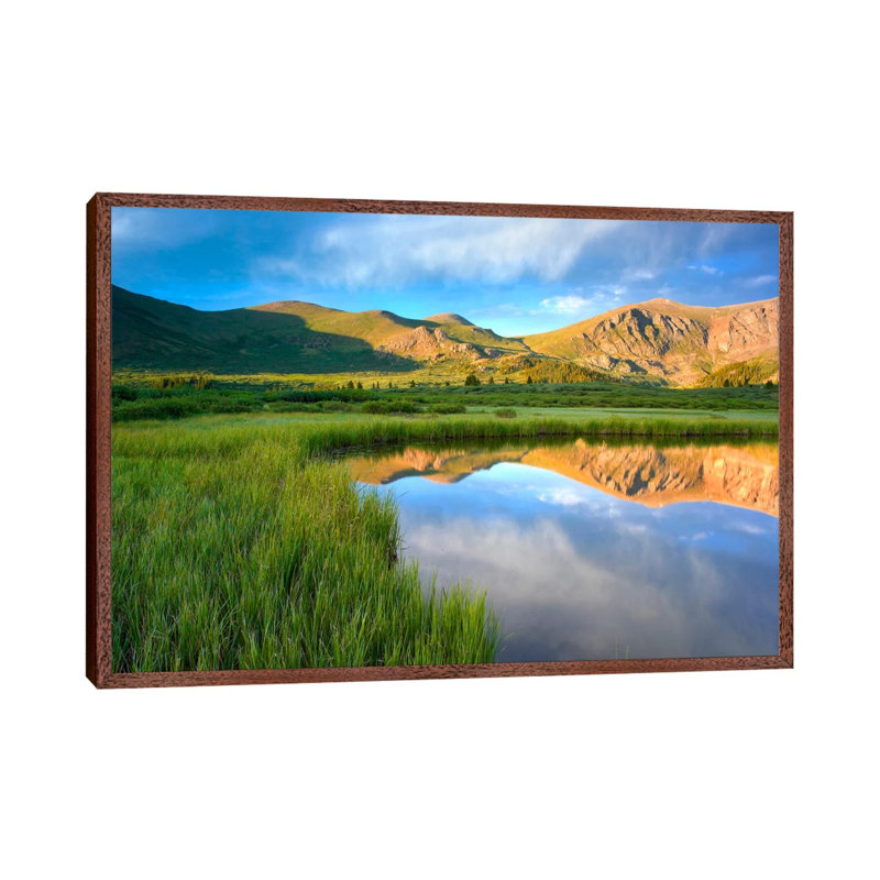 Mount Bierstadt From Guanella Pass Reflected In Pond, Colorado 1 Piece Wall Art on Canvas, 66.04 cm H x 45.72 cm W