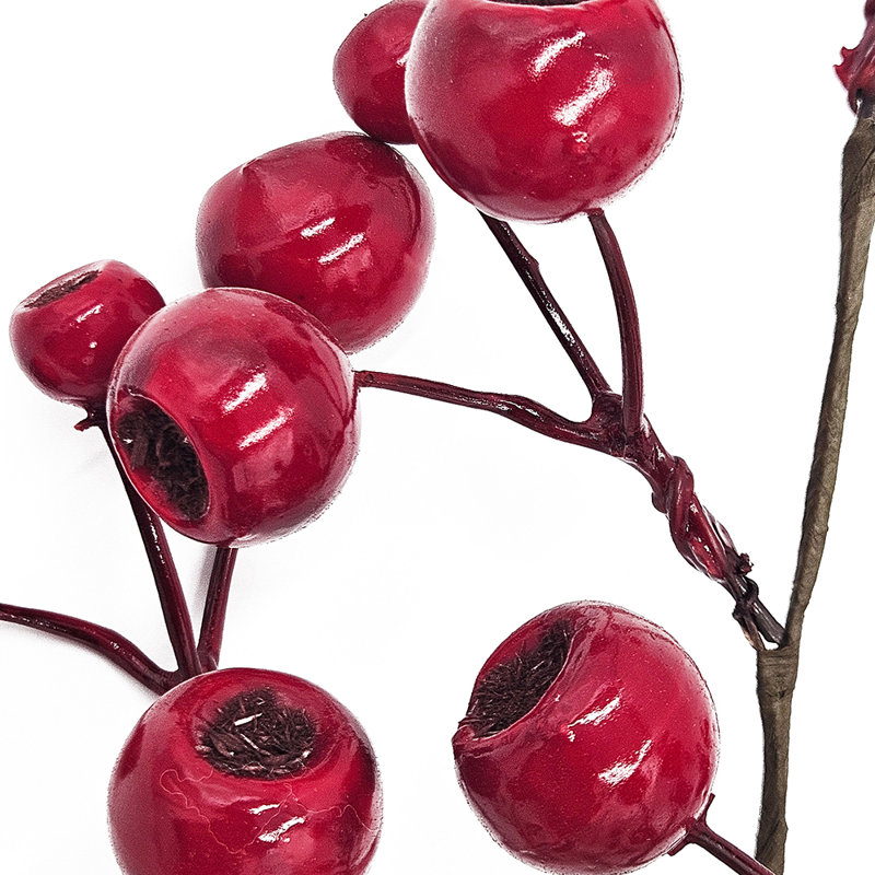 Faux Pod Spray   Set of 6   26"H   Red