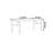 Black walnut dining table home long table-105839897