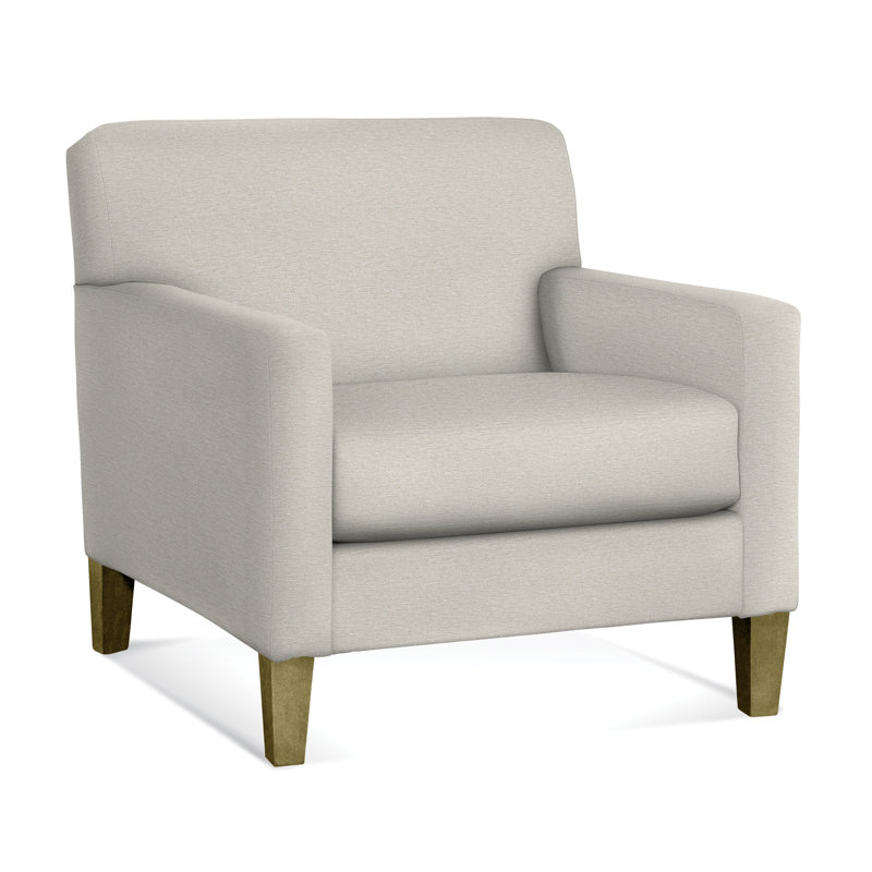 Tampa Armchair, White Performance Fabric; 0851-94, Java