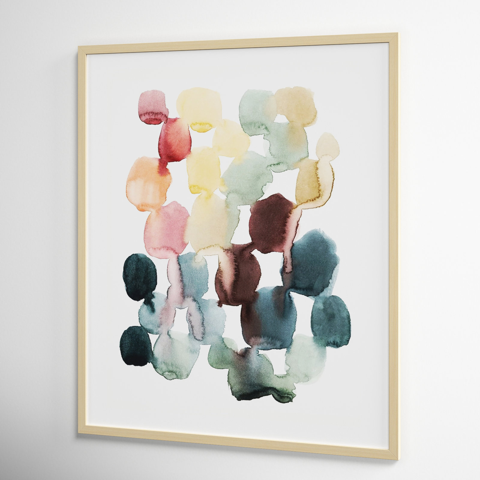 Desert Stones II Print by Grace Popp, 37" H x 31" W, Natural Framed Paper