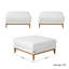 Repose-pieds modulaire rembourré avec housse-813472347