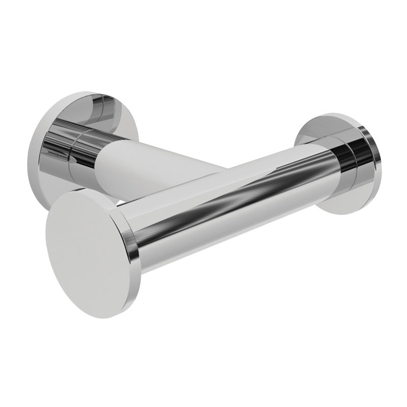 Kubic Double Robe Hook, Matte Black