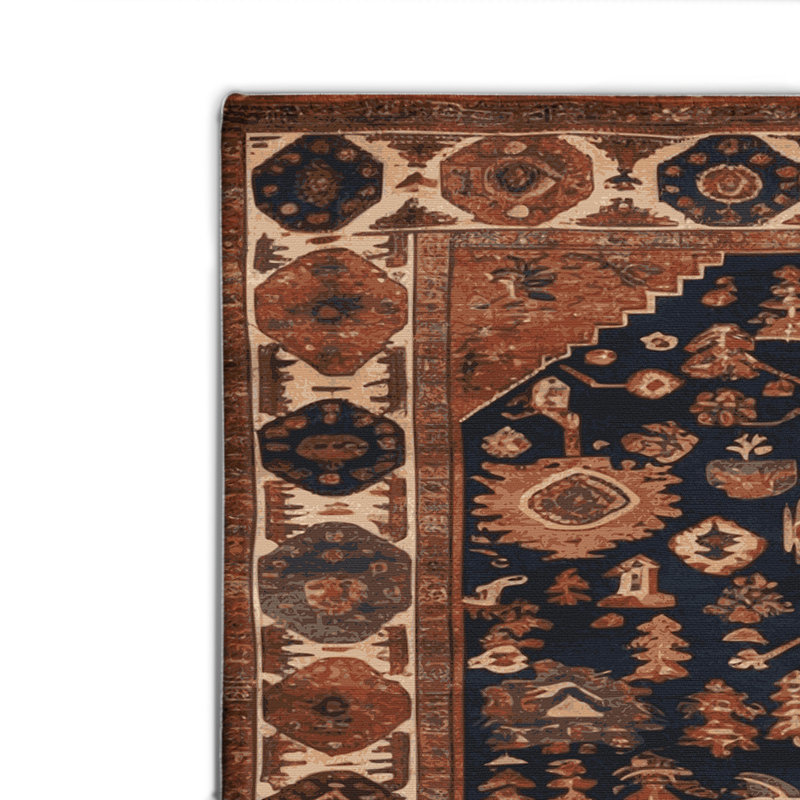 Tapis turc intérieur et extérieur brun, Rectangle 2' x 3'