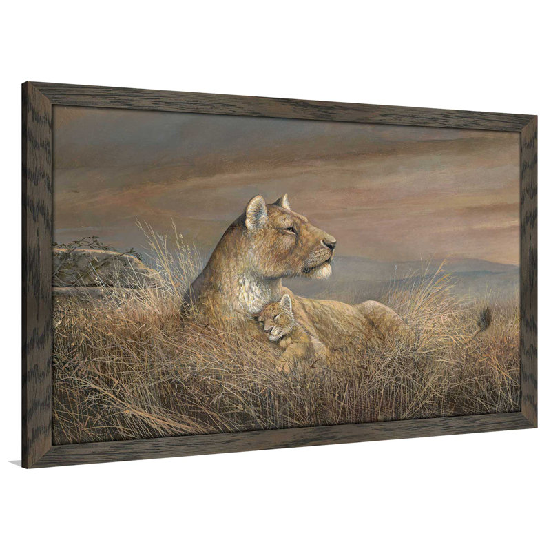 « forever safe », reproduction de peinture à l’huile encadrée, H 21,5 po x l 27,5 po x P 0,75 po