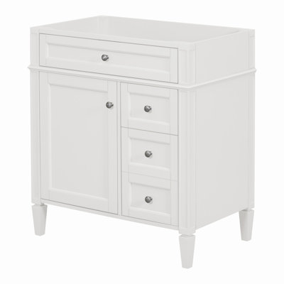 Bathroom Storage Cabinet With 2 Drawers And A Tip-Out Drawer