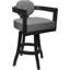 Tabouret de bar pivotant en bois Camili sur base en S-1938551394-1917114452-1940356425