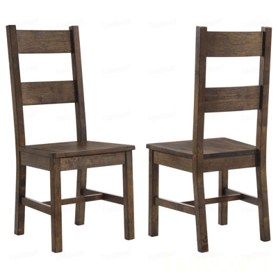 Rustic Golden  Ladder Back Dining Chairs (Set of 2)