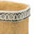 Set of 2 Rectangular Basket Planters with Geometric Trim, L:10.5x8.5x8" S:7.5x5.5x6.5"