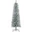 Arbre de Noël artificiel 329 pieds enneigé 329 avec base en métal, embouts Joy, 329