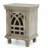 Antique Grey Wood Nightstand