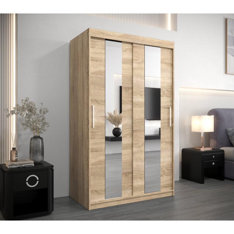 Aarnout 2 Door Manufactured Wood Wardrobe, Sonoma Oak