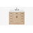Tidworth 42'' Solid Wood Single Bathroom Vanity with 1.5'' White Quartz Top-130883223-102157597