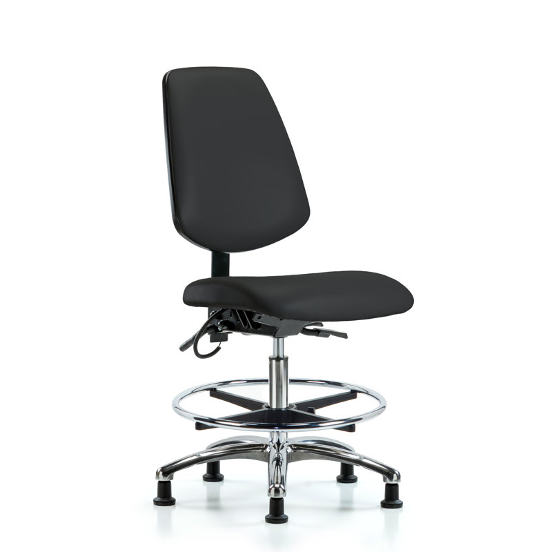 Chaise de dessin Tristan, Noir, Patins, Non inclus